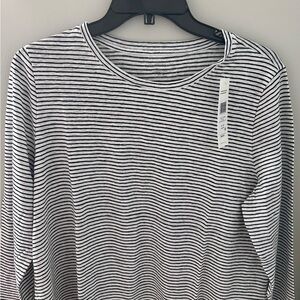 Eileen Fisher Striped Black and White Woman Long Sleeve